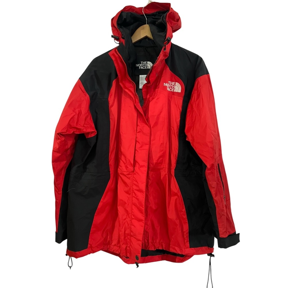 Vintage The North Face Gore-Tex Mountain Light Parka Jacket Red Black 90s Gorp L - Picture 6 of 11